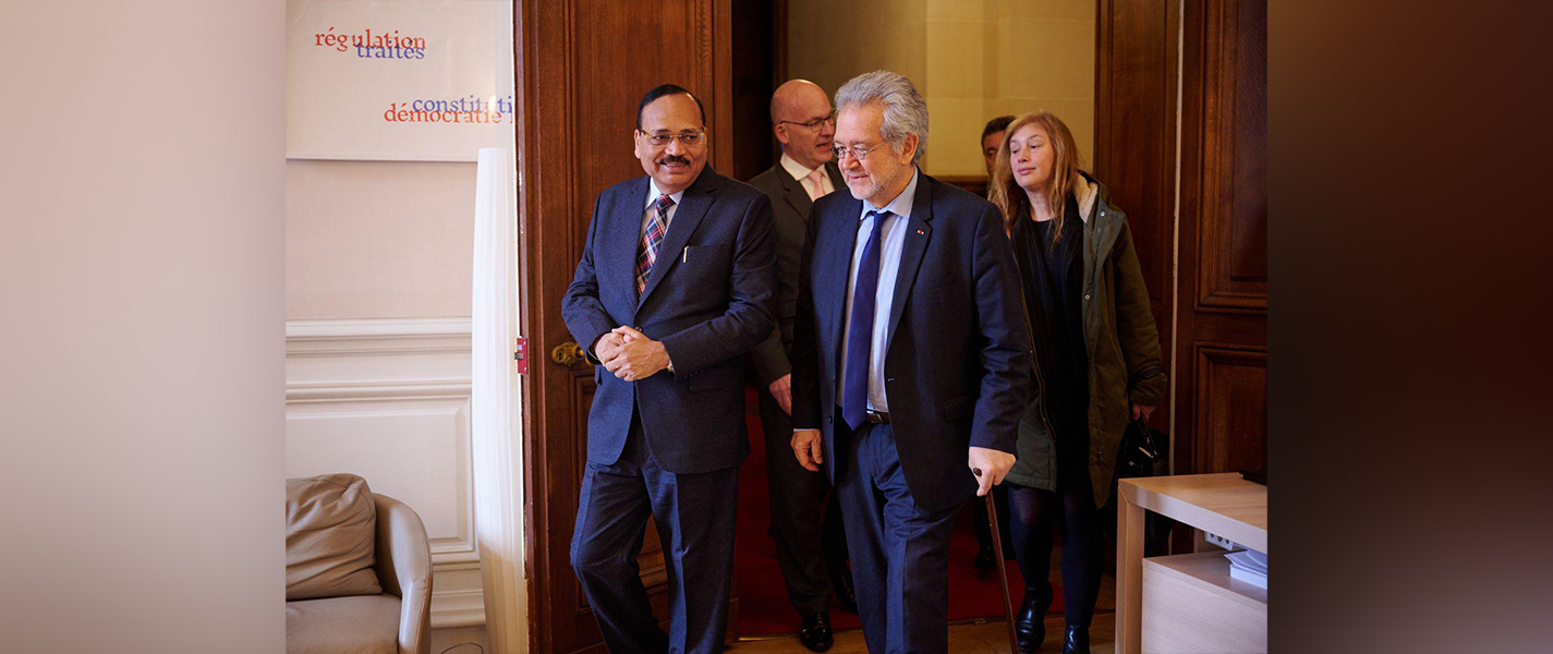 Hon’ble Chief Justice of India Justice Surya Kant met with H.E. Didier Tabuteau, Vice-President of the Council of State in Paris